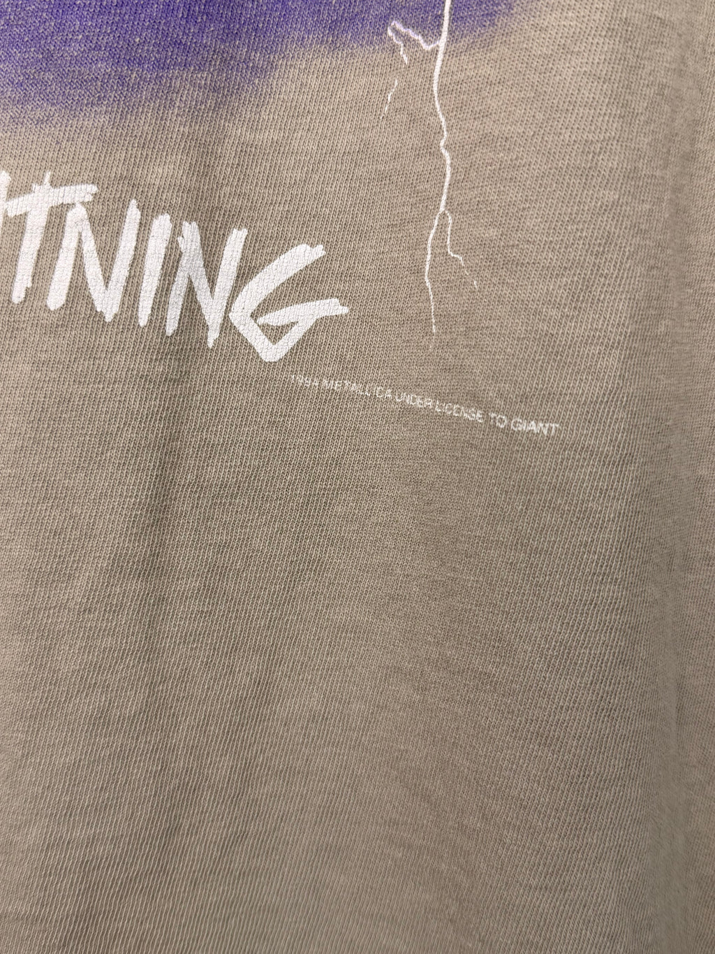 Vintage Metallica Ride The Lightning Faded & Thrashed T-Shirt