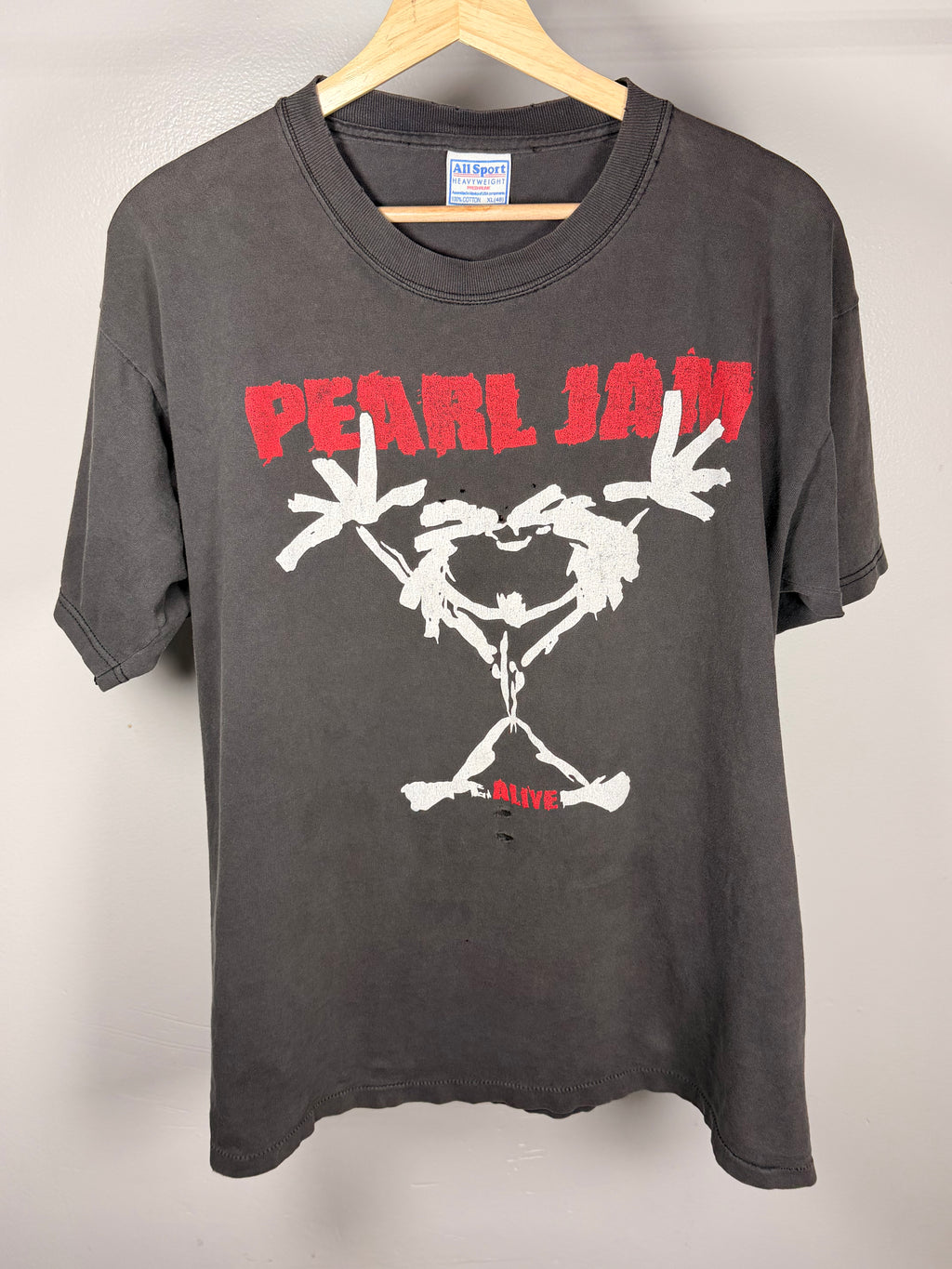 Vintage Pearl Jam Faded & Thrashed Alive T-Shirt