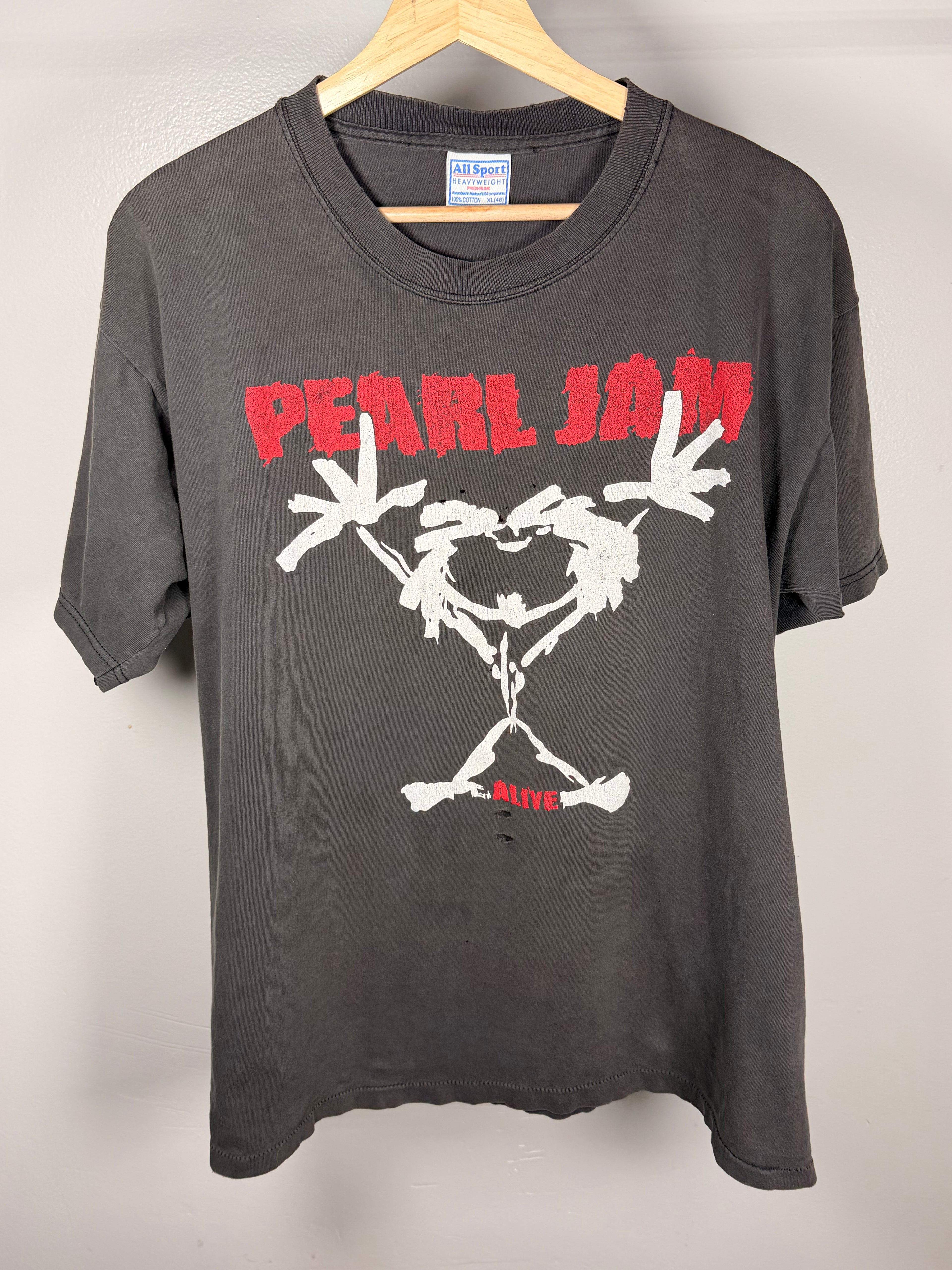 Vintage Pearl Jam Faded & Thrashed Alive T-Shirt