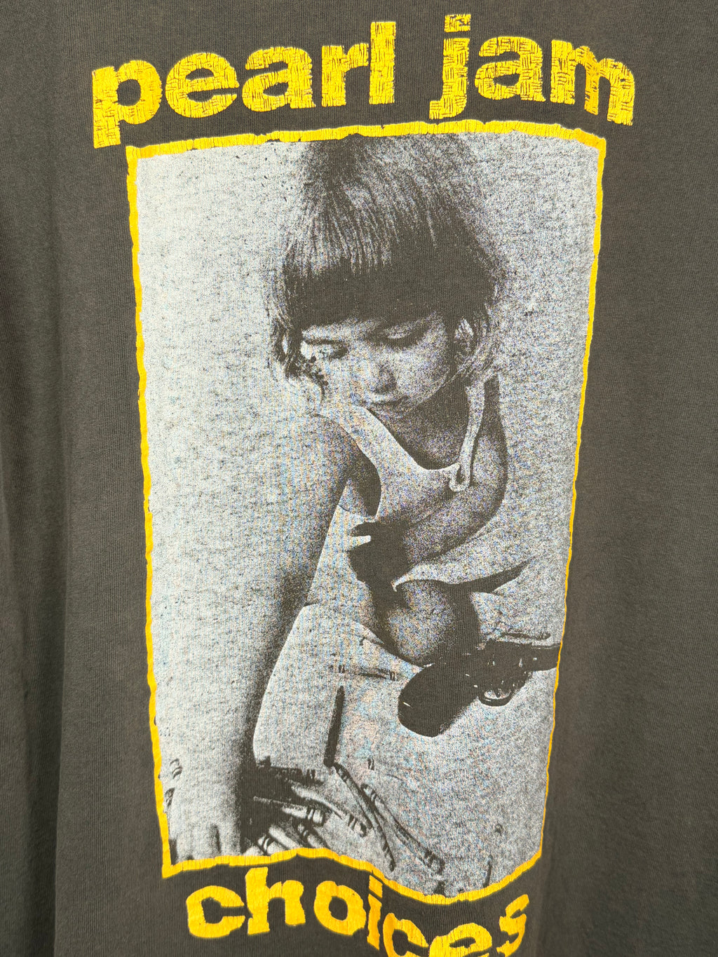 Vintage Faded & Thrashed Pearl Jam Choices Lalapalooza Variant T-Shirt