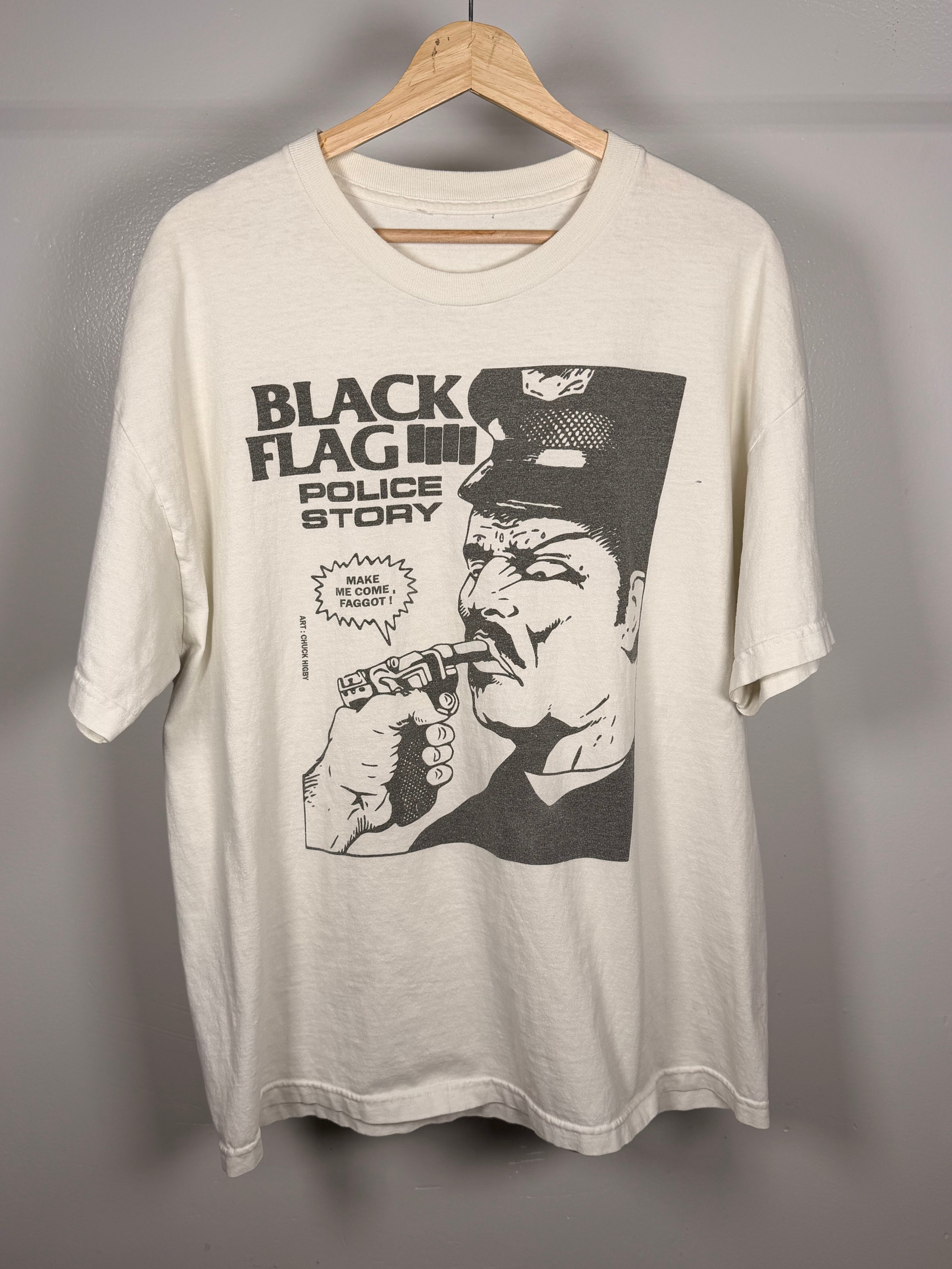 Black Flag Police Story T-Shirt