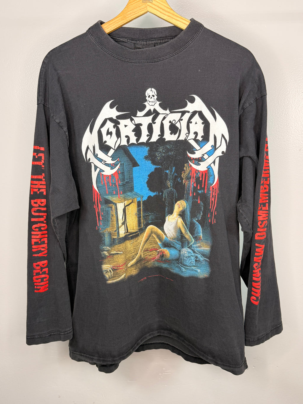 Vintage Mortician Chainsaw Dismemberment Long Sleeve T-Shirt