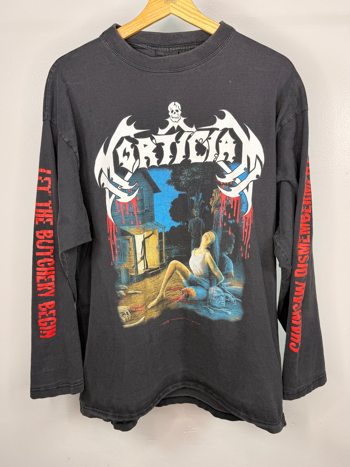 Vintage Mortician Chainsaw Dismemberment Long Sleeve T-Shirt