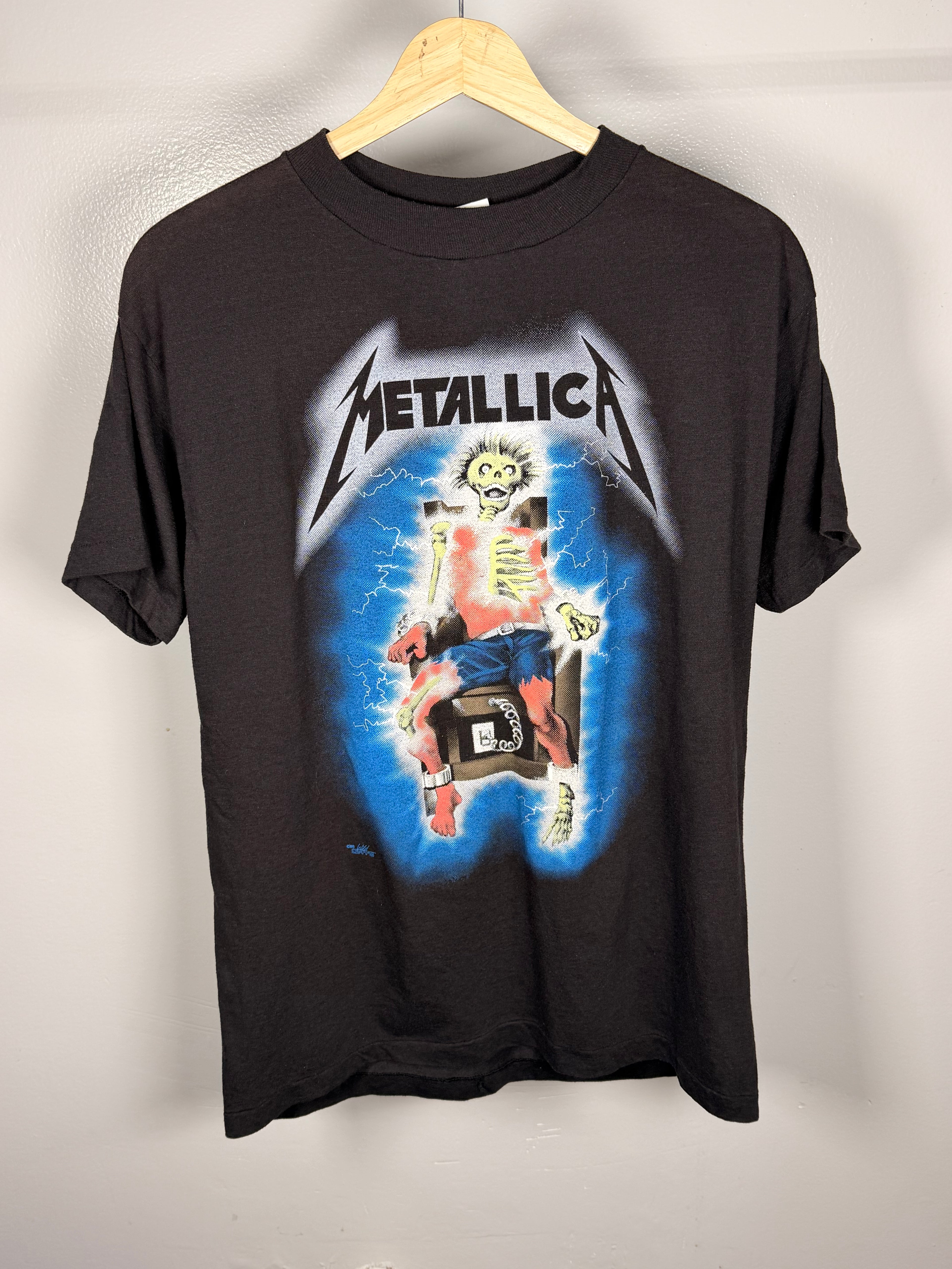 Vintage 80s Metallica Ride The Lightning T-Shirt