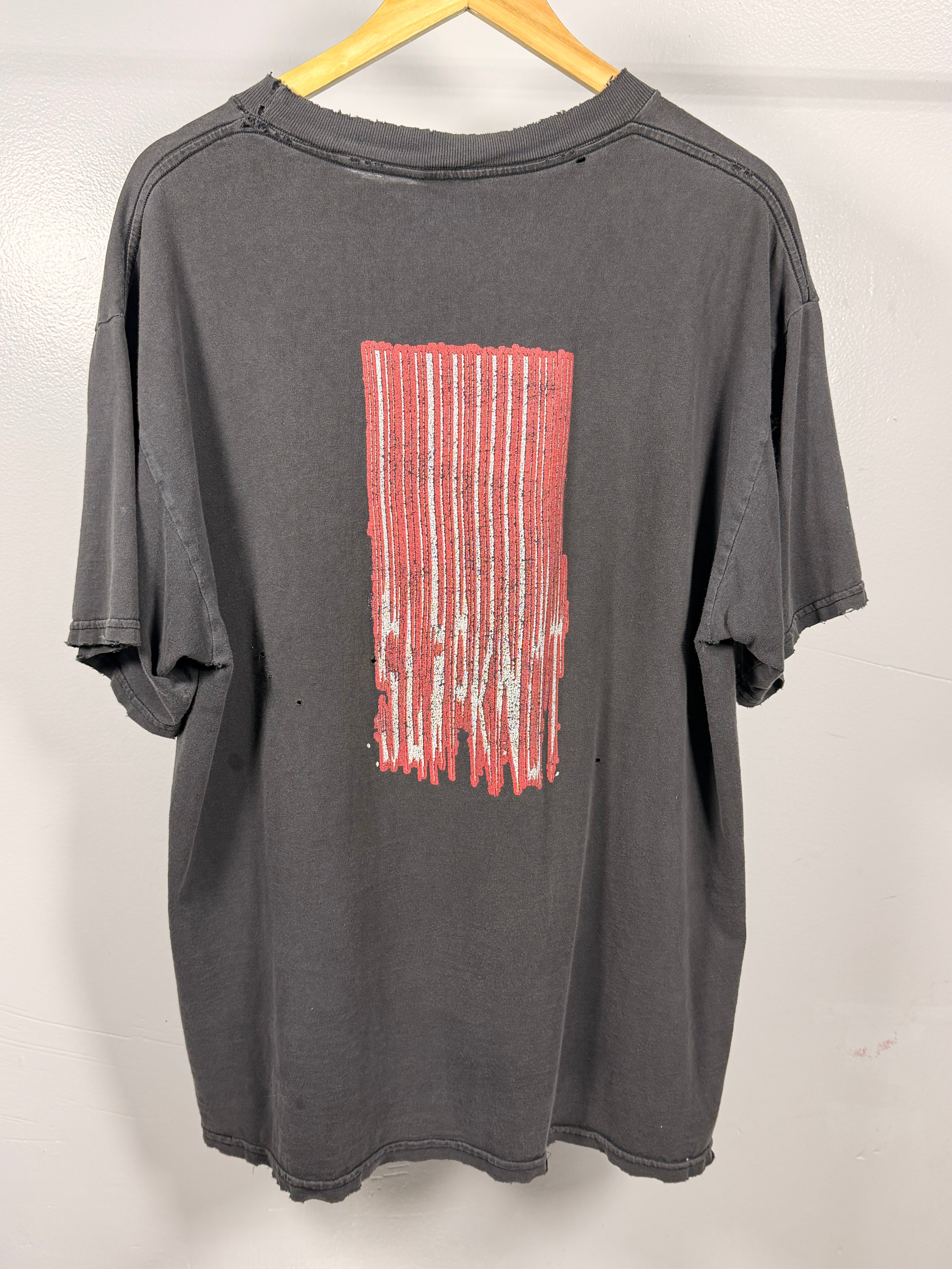 Vintage Slipknot Barcode Faded & Thrashed T-Shirt