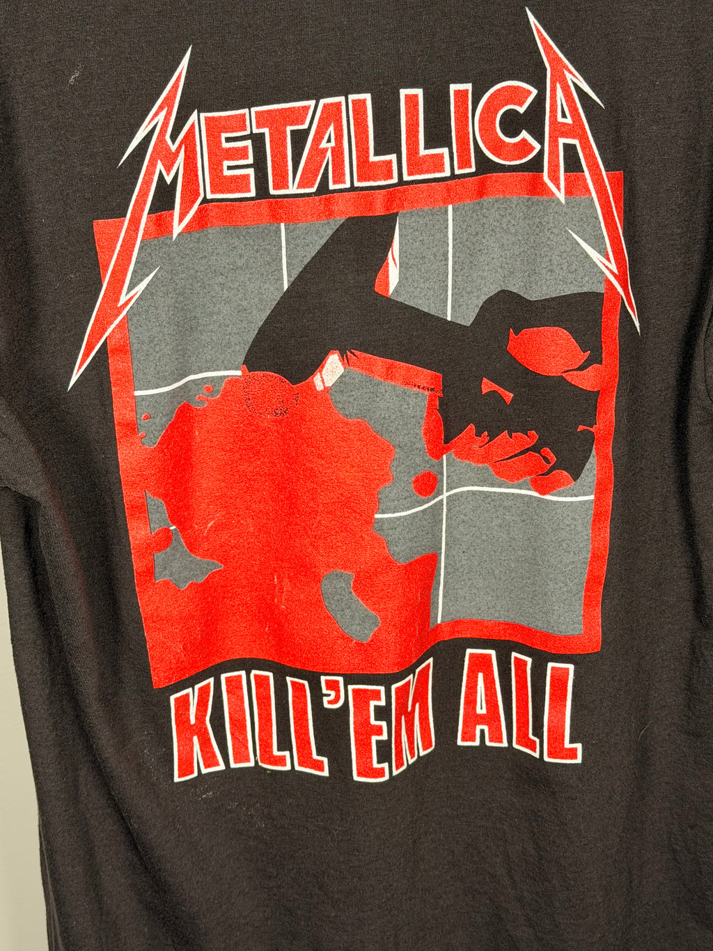 Vintage 80s Metallica Ride The Lightning T-Shirt
