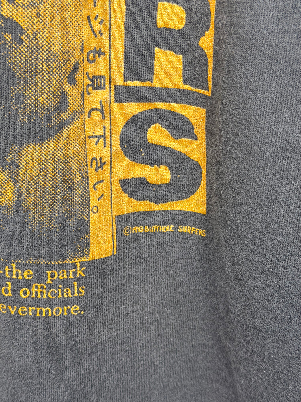 Vintage Faded Butthole Surfers Independent Worm Saloon T-Shirt