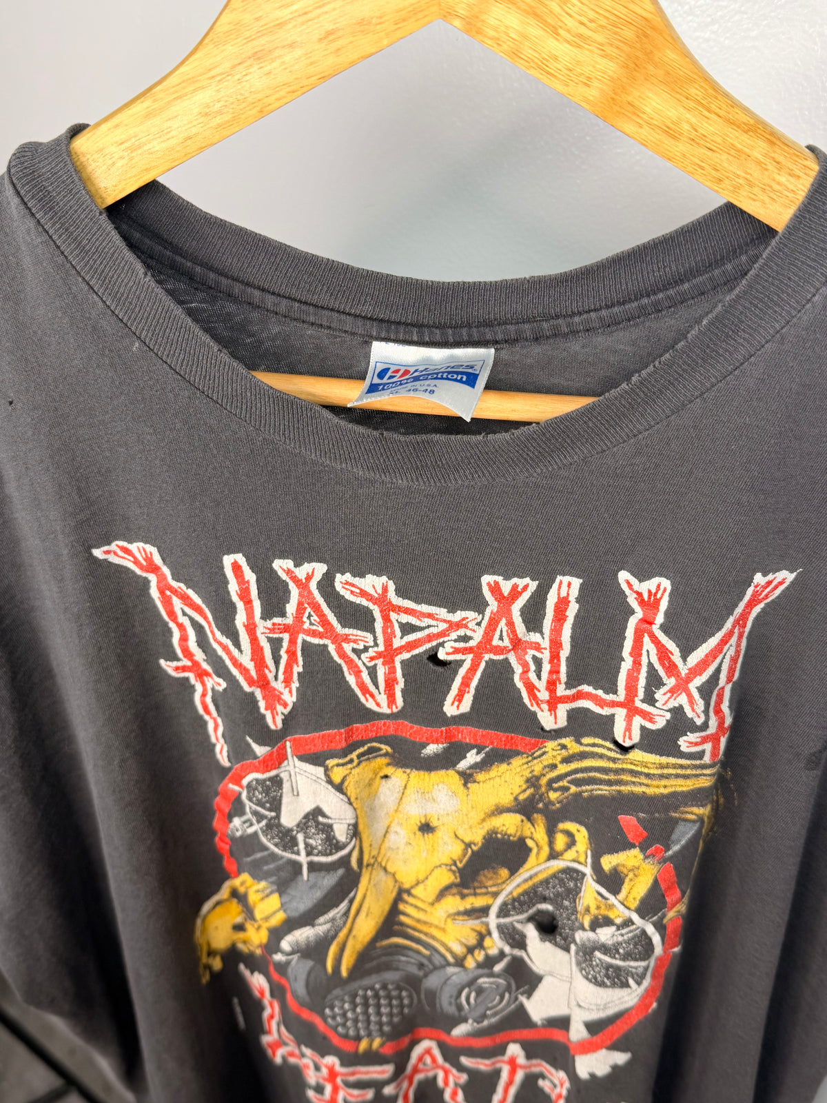 Vintage Napalm Death Tour Dated Faded & Thrashed T-Shirt