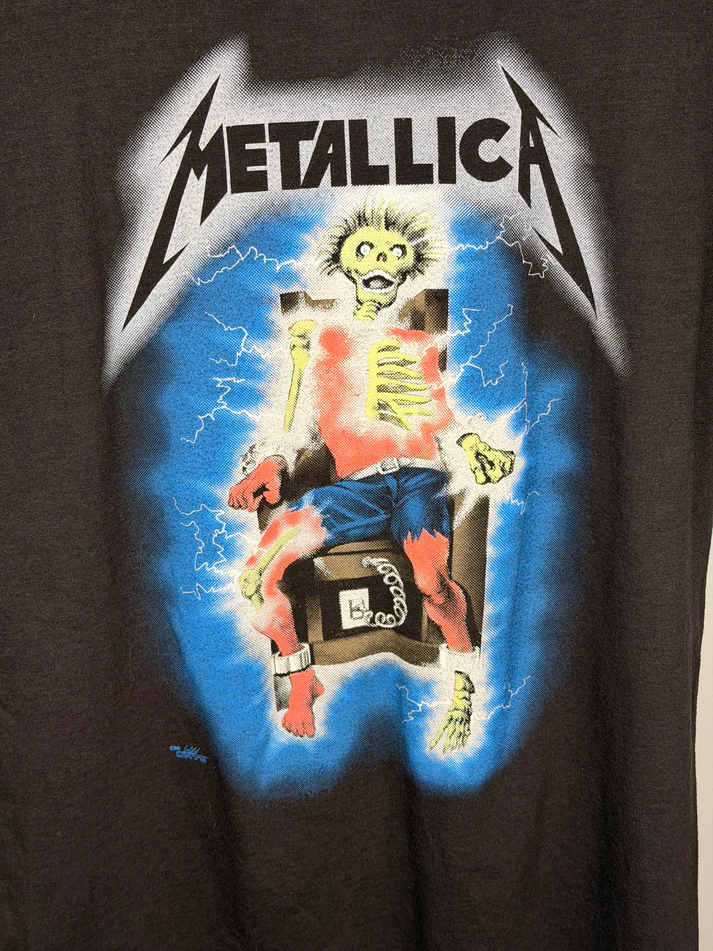 Vintage 80s Metallica Ride The Lightning T-Shirt