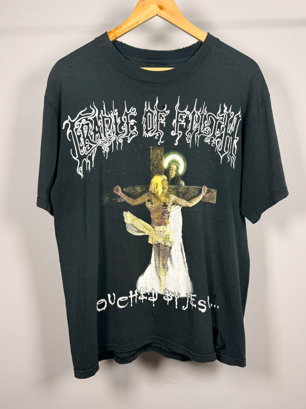 Vintage Rare Cradle Of Filth Fingered By God Spanish Boot T-Shirt