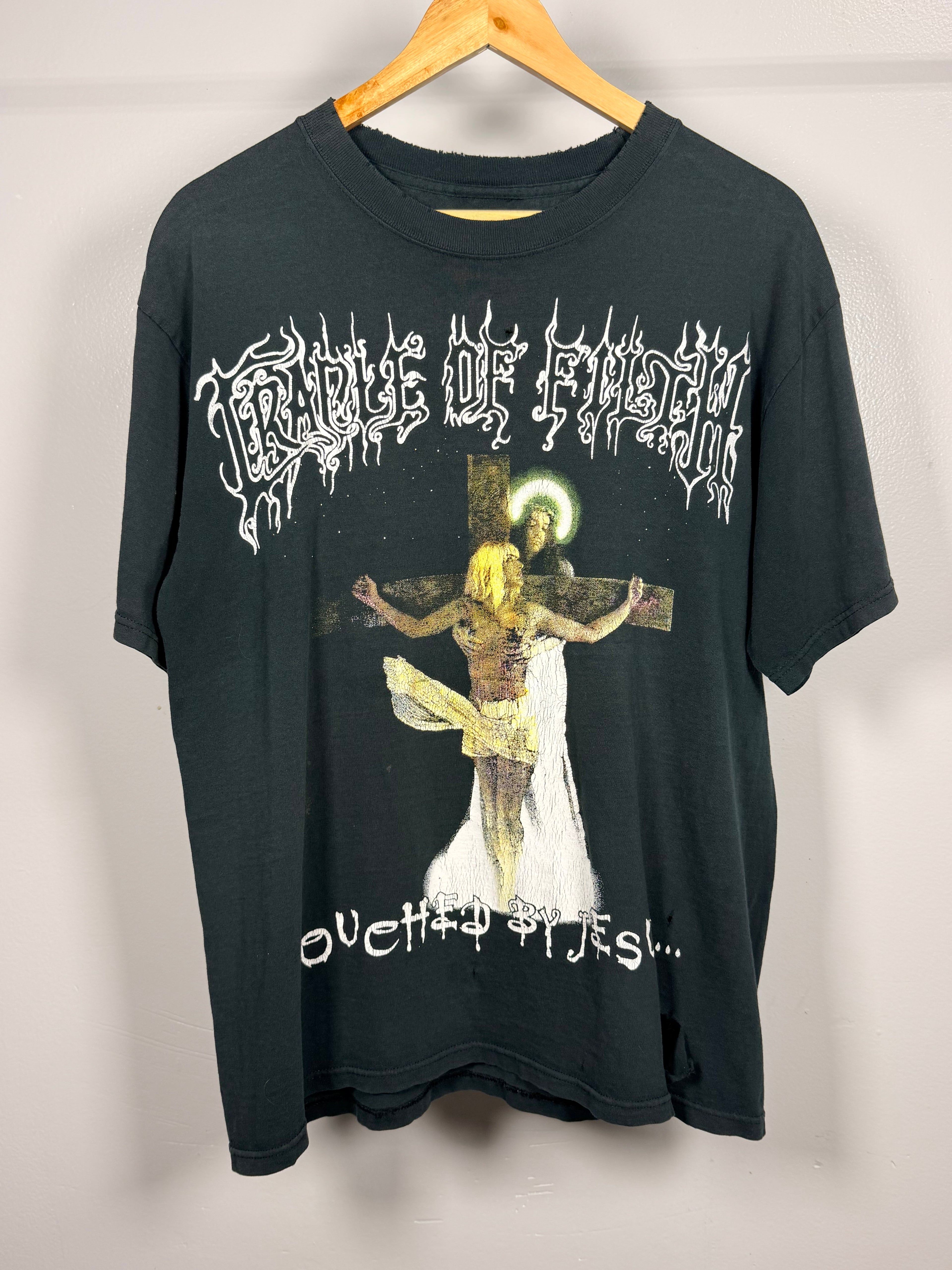 Vintage Rare Cradle Of Filth Fingered By God Spanish Boot T-Shirt
