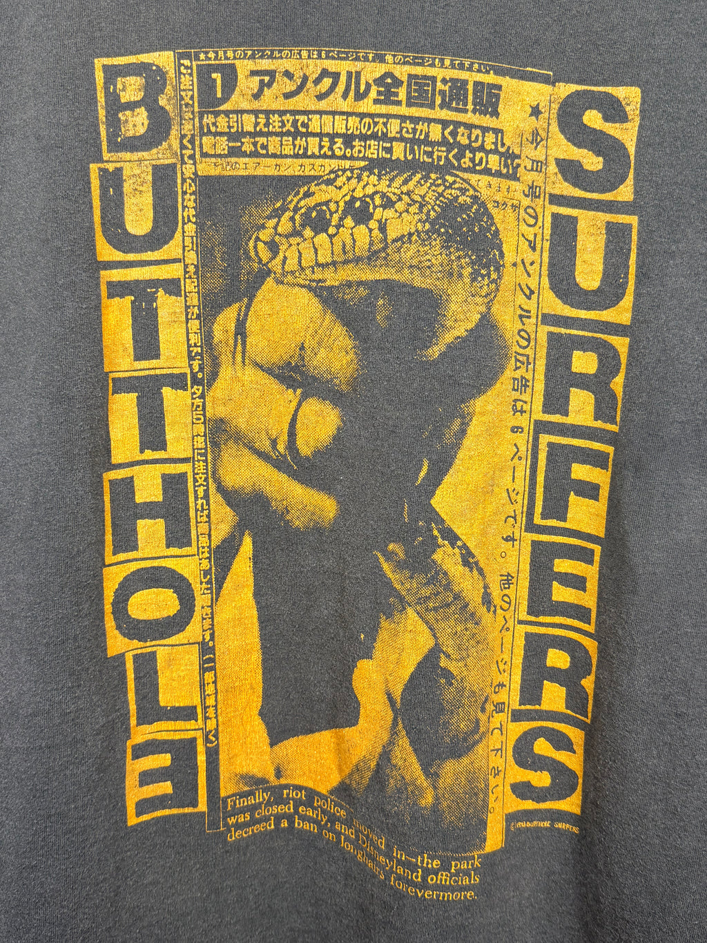 Vintage Faded Butthole Surfers Independent Worm Saloon T-Shirt