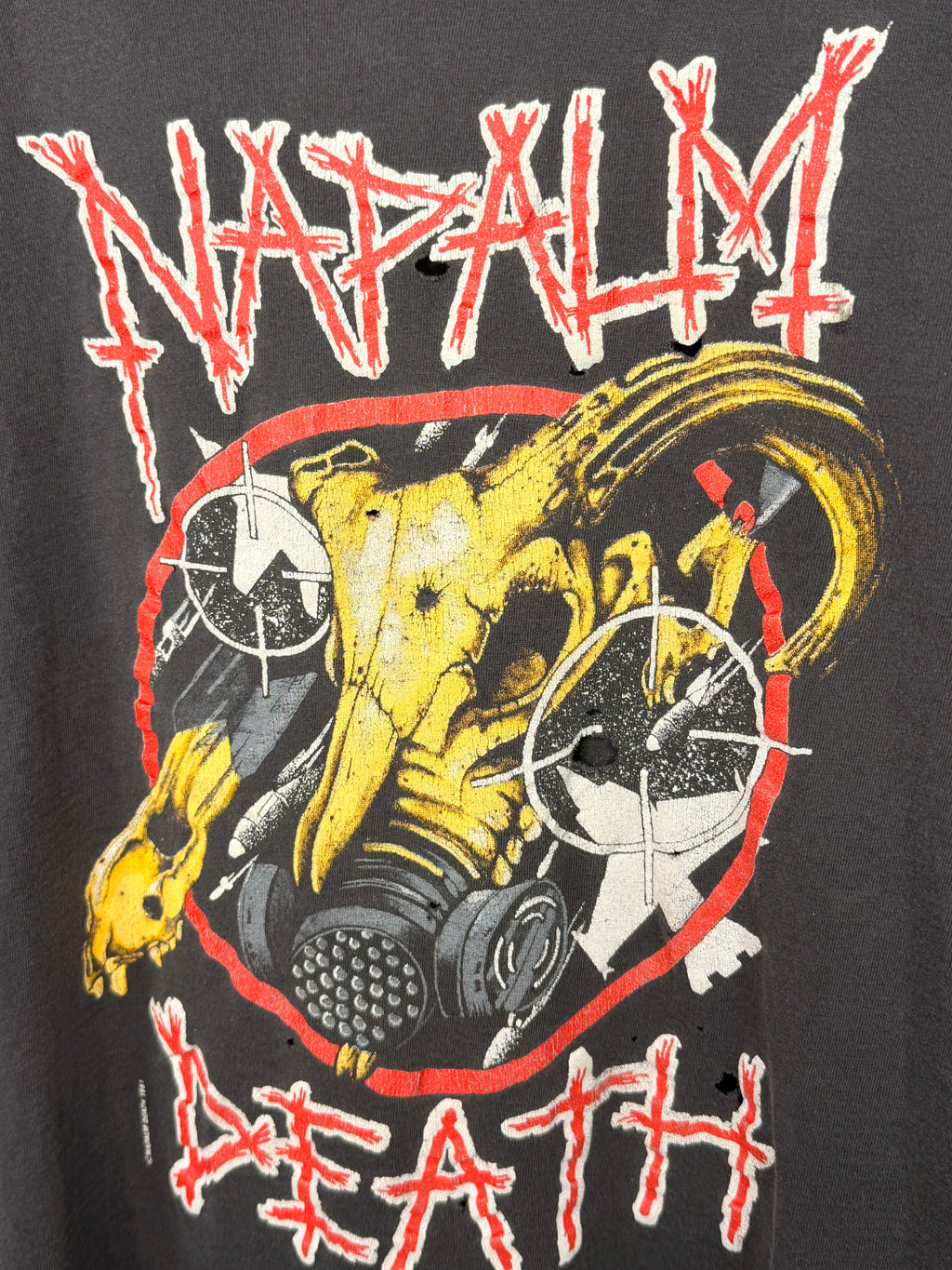 Vintage Napalm Death Tour Dated Faded & Thrashed T-Shirt