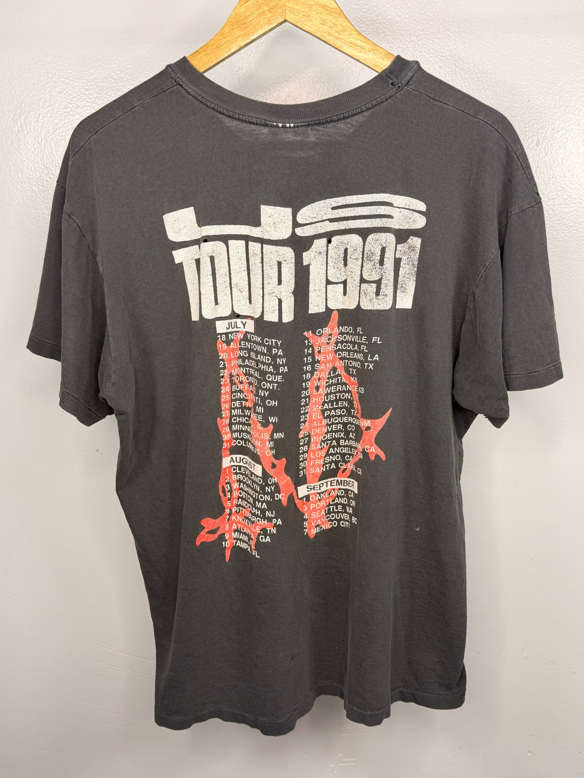 Vintage Napalm Death Tour Dated Faded & Thrashed T-Shirt