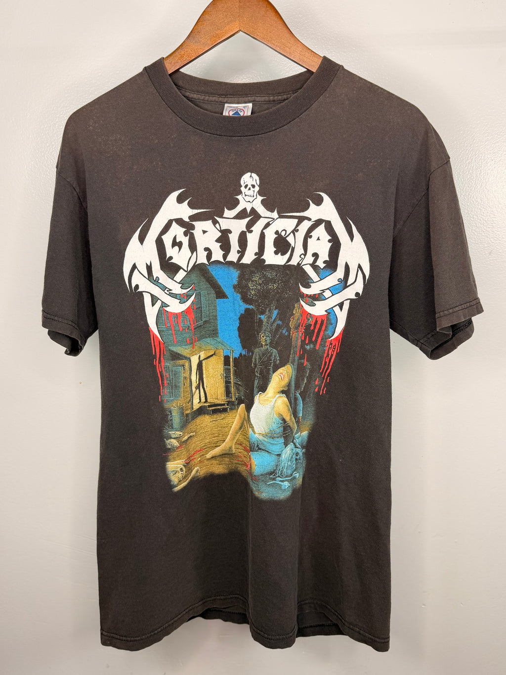 Vintage Mortician Chainsaw Dismemberment Faded T-Shirt