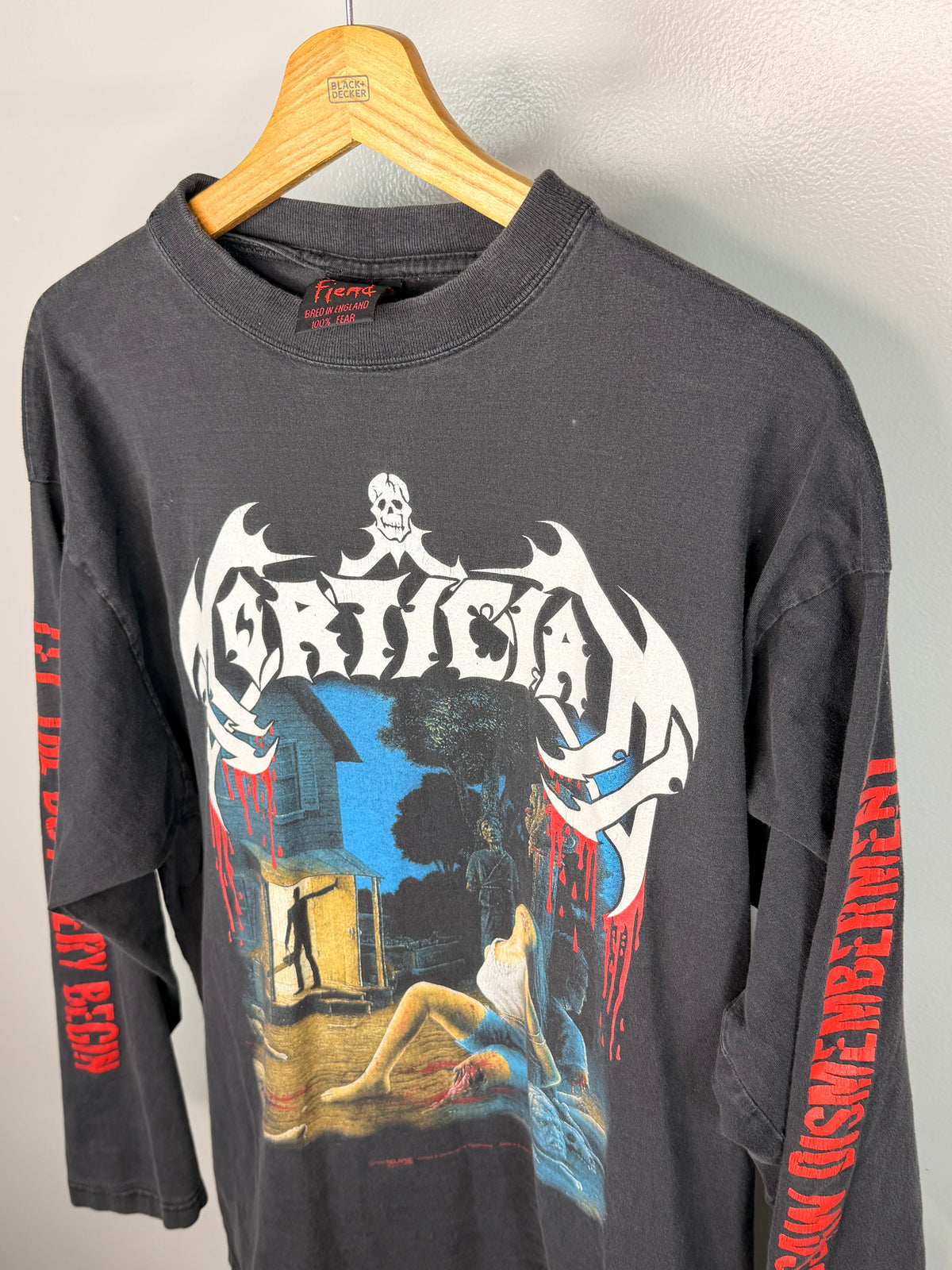 Vintage Mortician Chainsaw Dismemberment Long Sleeve T-Shirt
