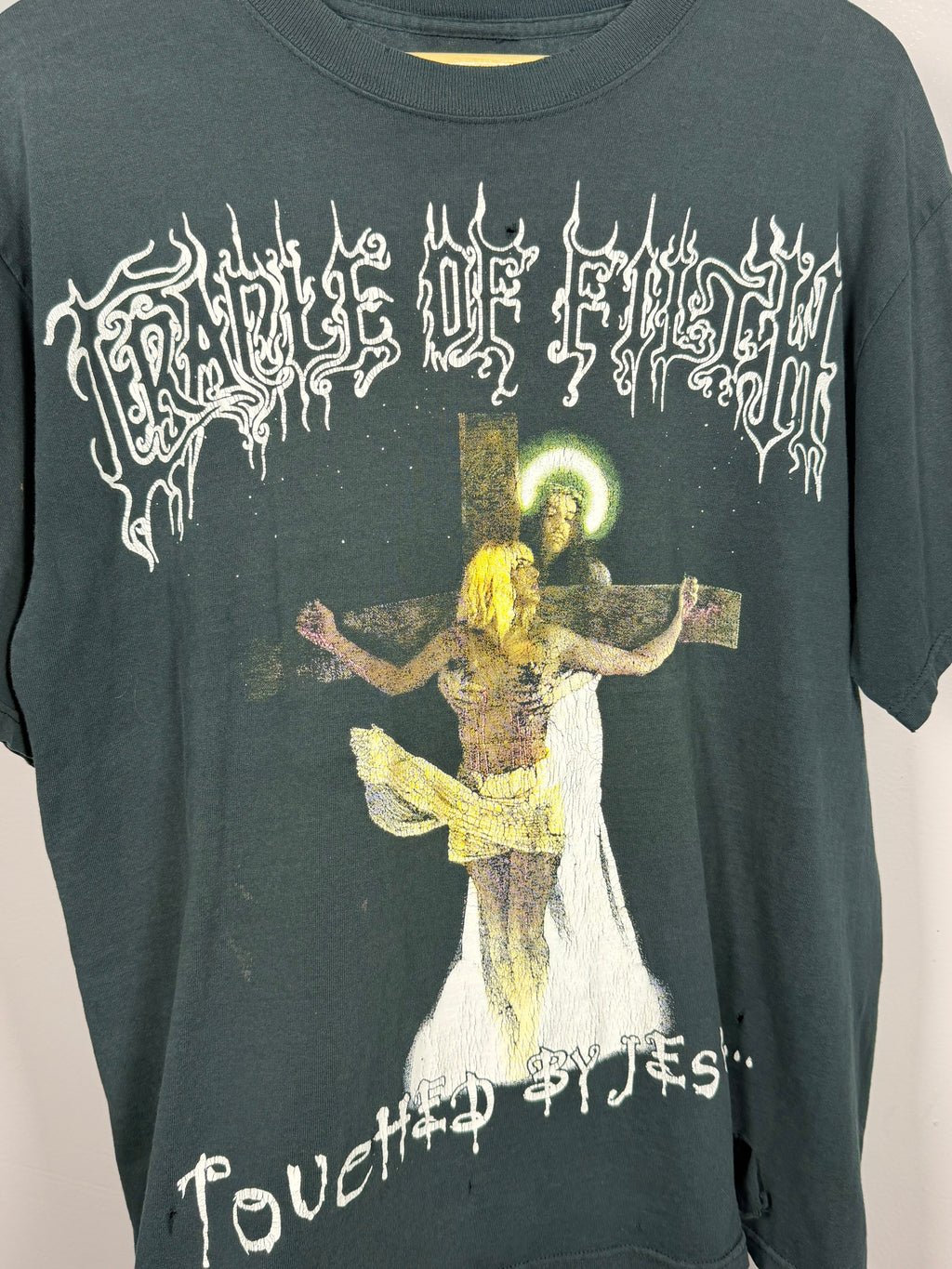 Vintage Rare Cradle Of Filth Fingered By God Spanish Boot T-Shirt