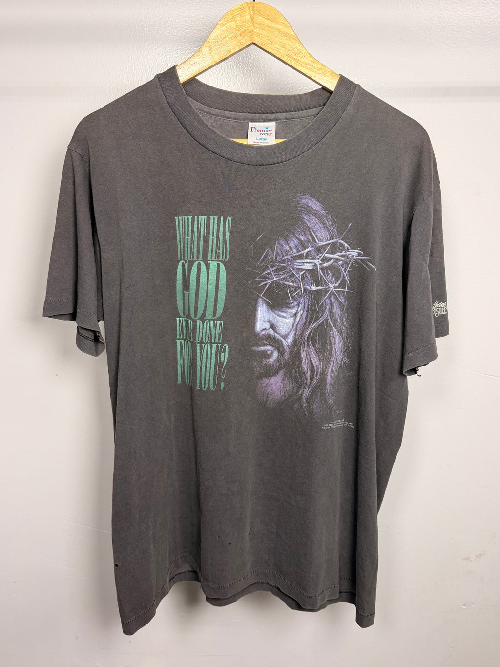 Vintage 90's Faded & Thrashed Jesus T-Shirt