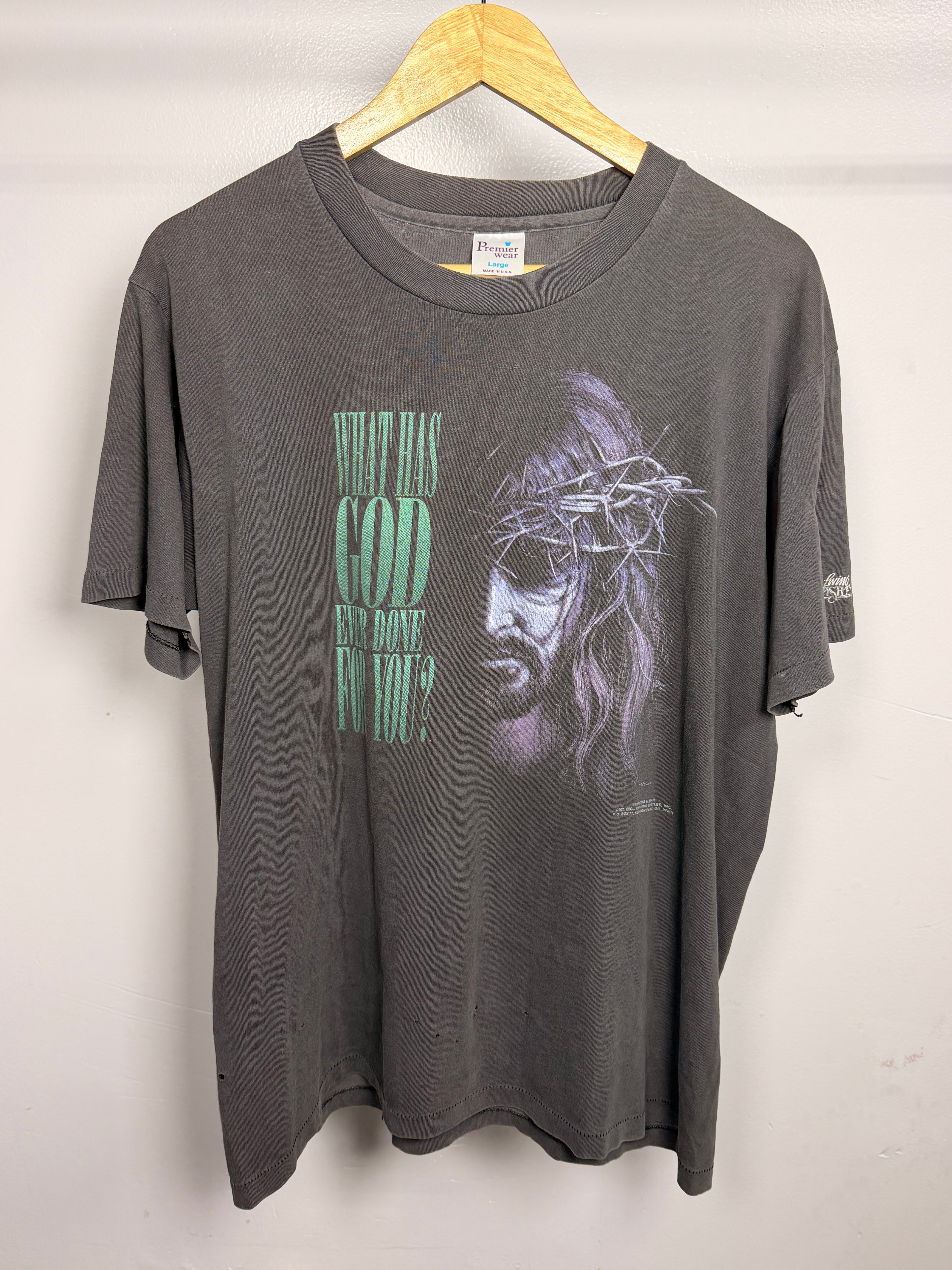 Vintage 90's Faded & Thrashed Jesus T-Shirt