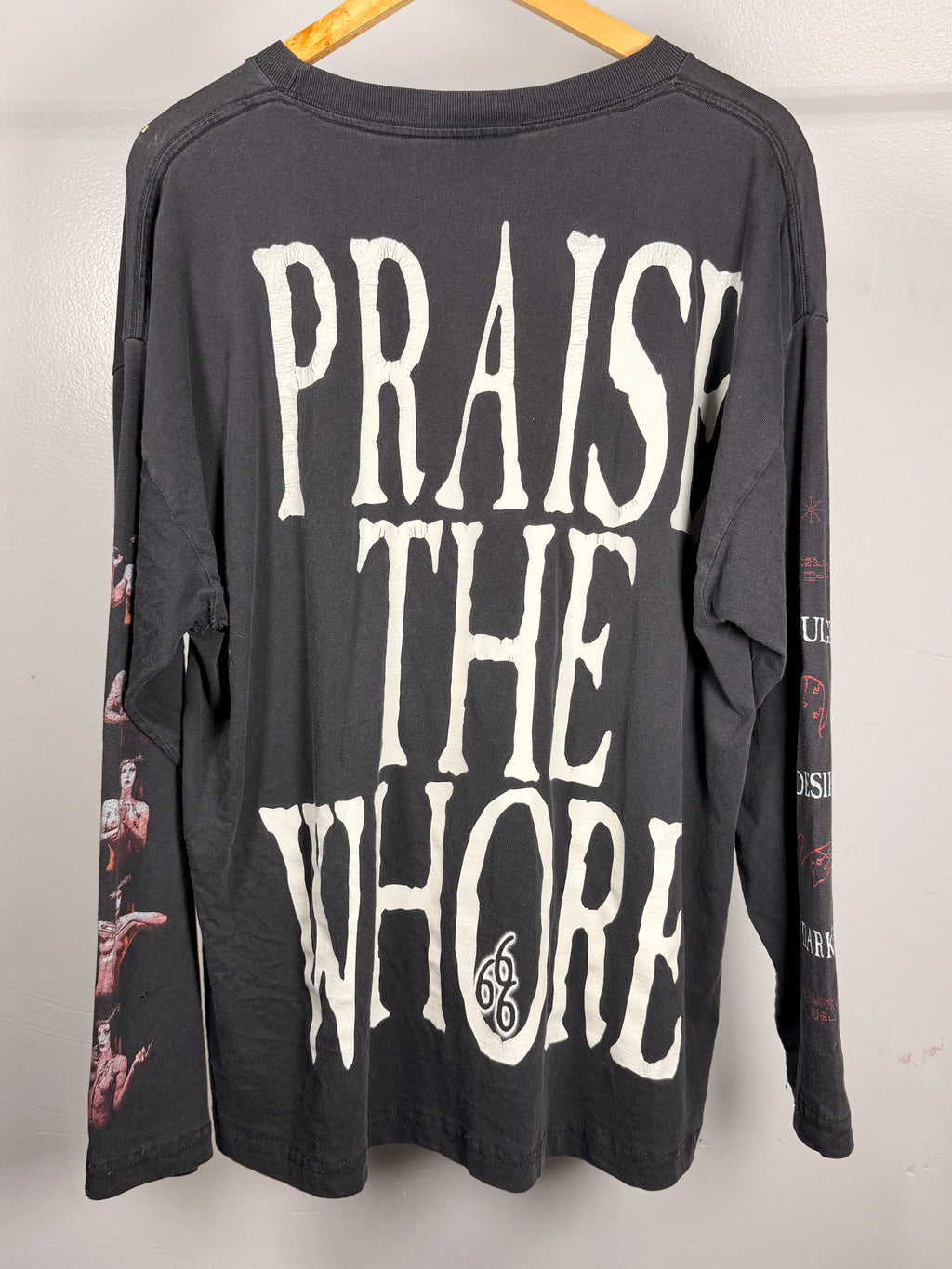 Vintage 90's Cradle of Filth Praise The Whore Faded & Thrashed Long Sleeve