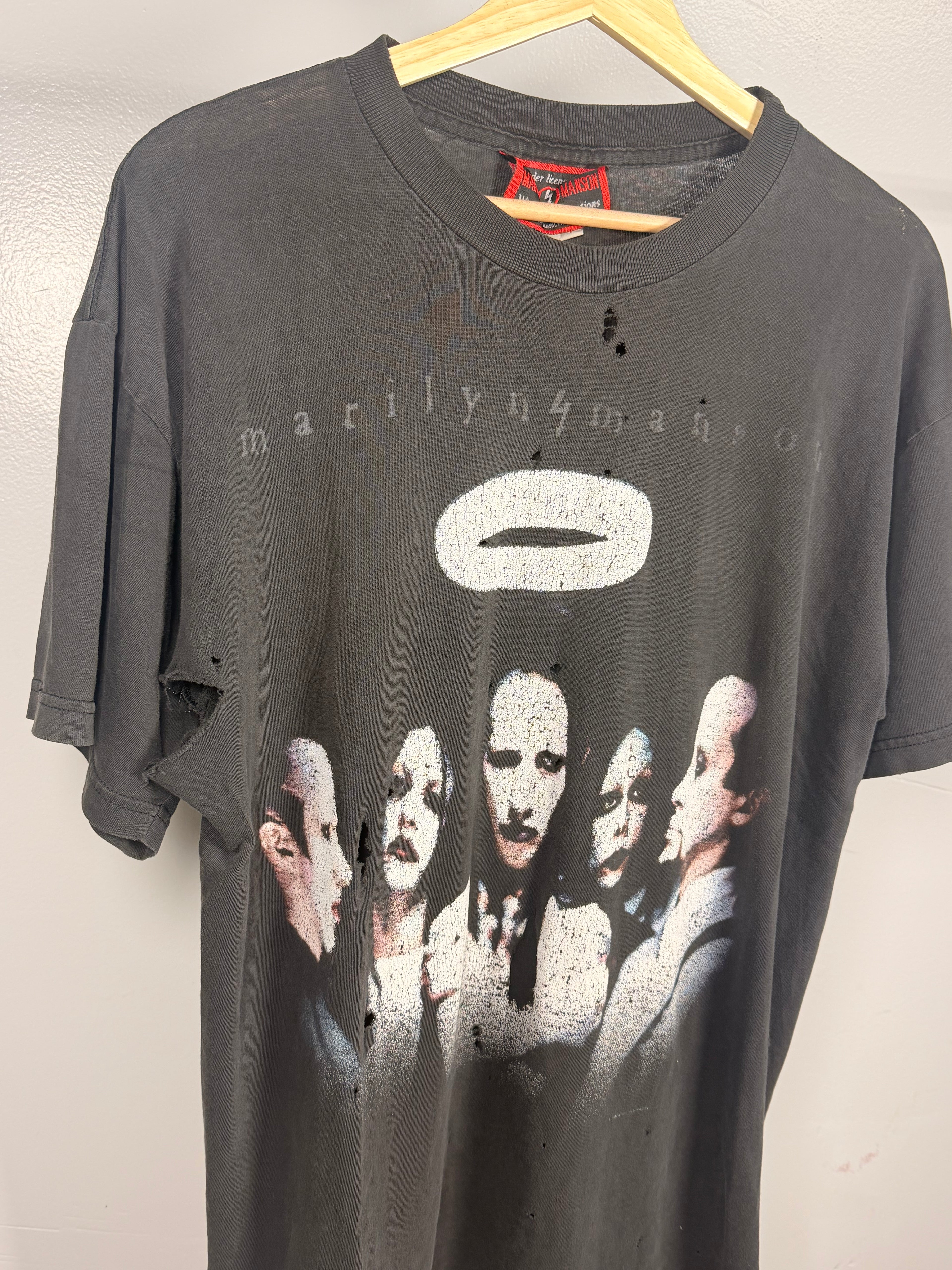 Vintage Marilyn Manson Halo Faded & Thrashed T-Shirt