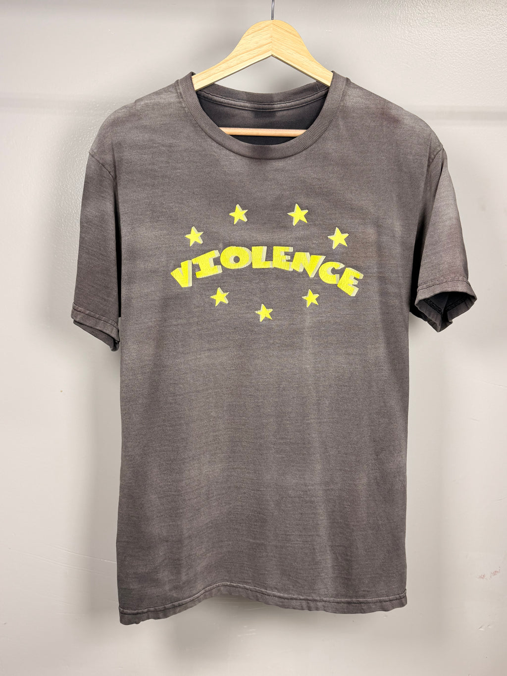 Y2K Violence Parody Faded & Thrashed T-Shirt