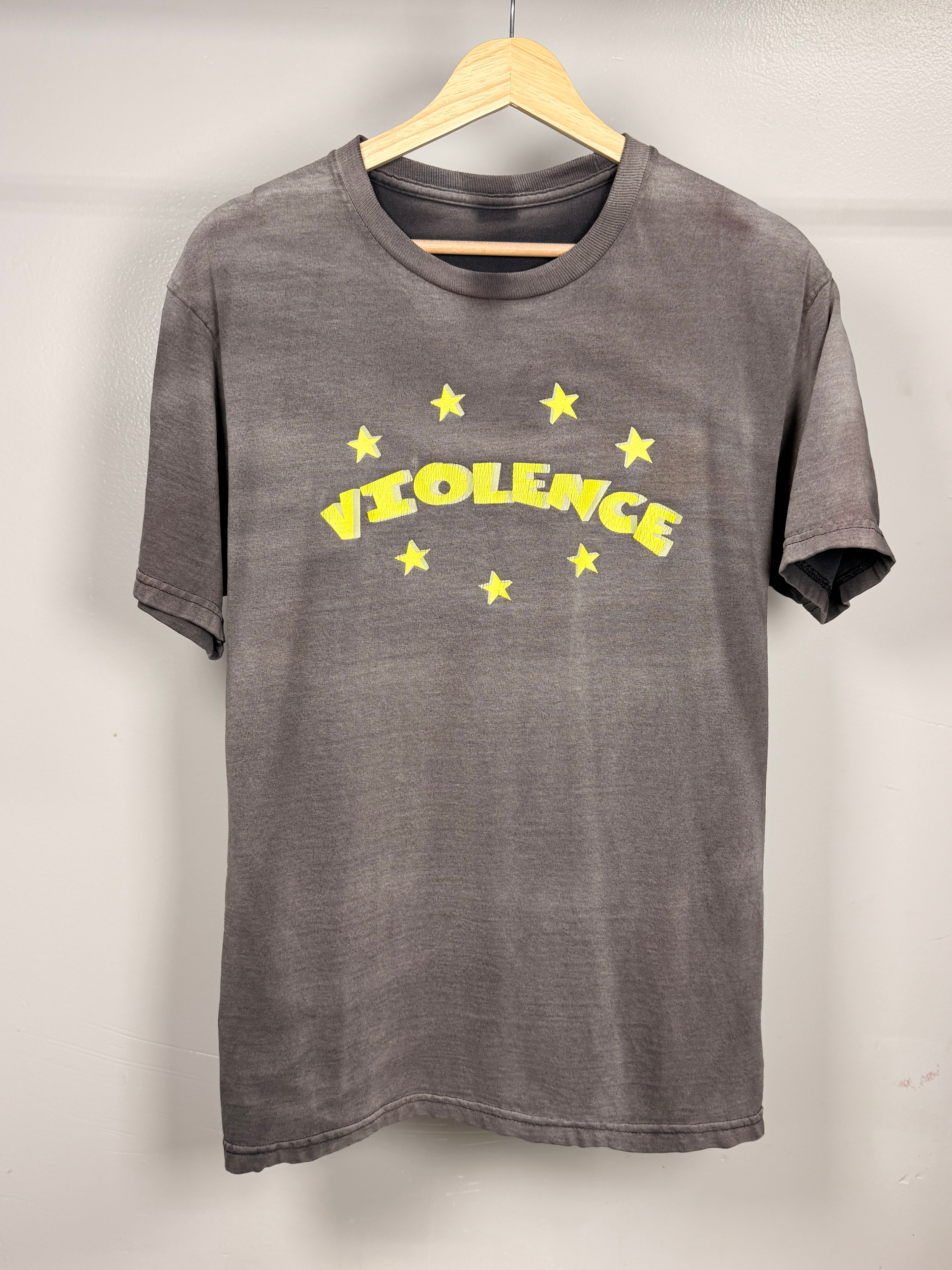 Y2K Violence Parody Faded & Thrashed T-Shirt