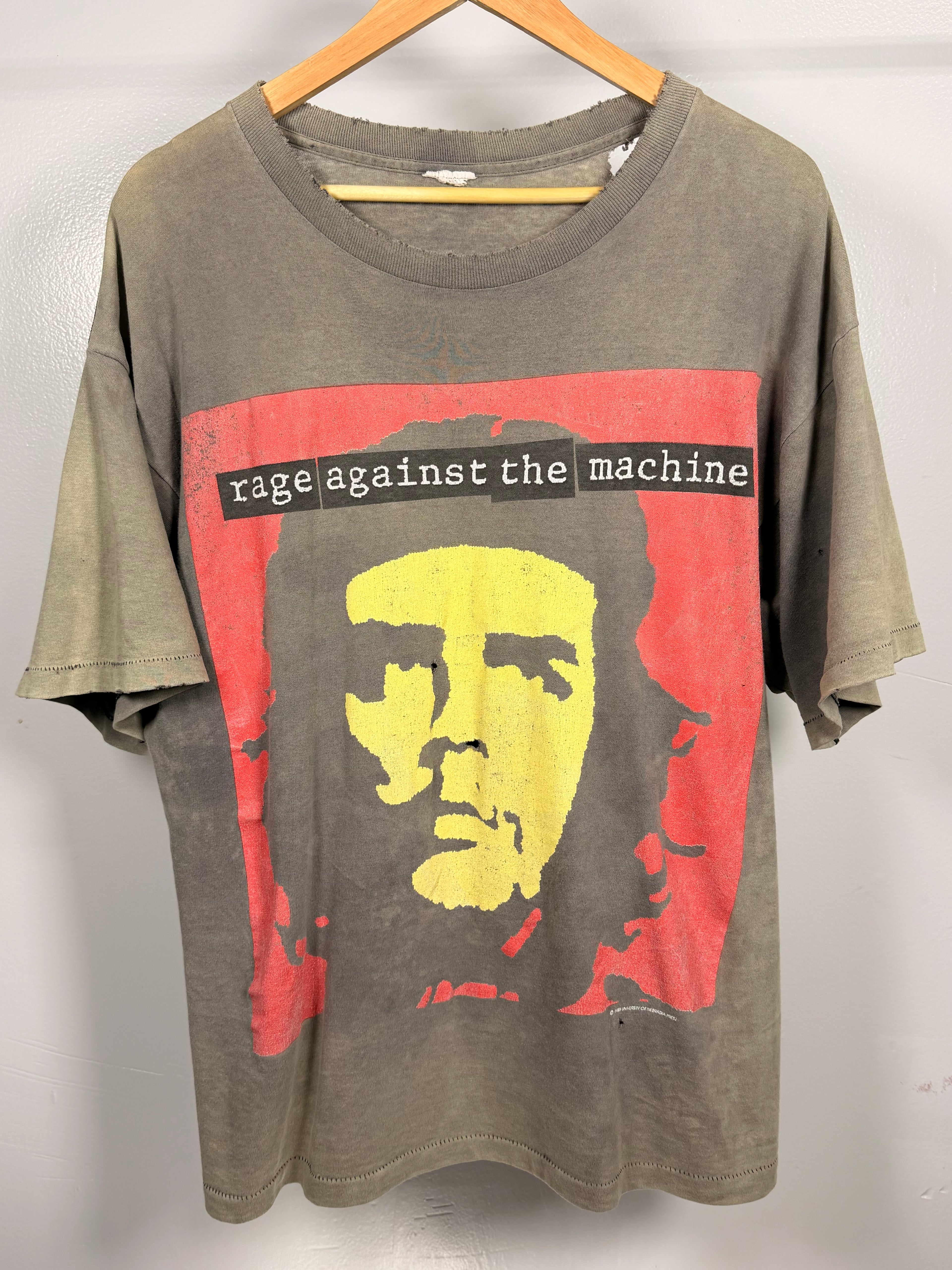 Vintage 90's Rage Against The Machine Che Guevara Faded & Thrashed T-Shirt
