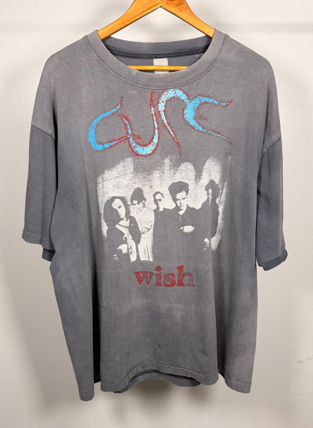 Vintage 90's The Cure Wish Tour Faded & Thrashed T-Shirt