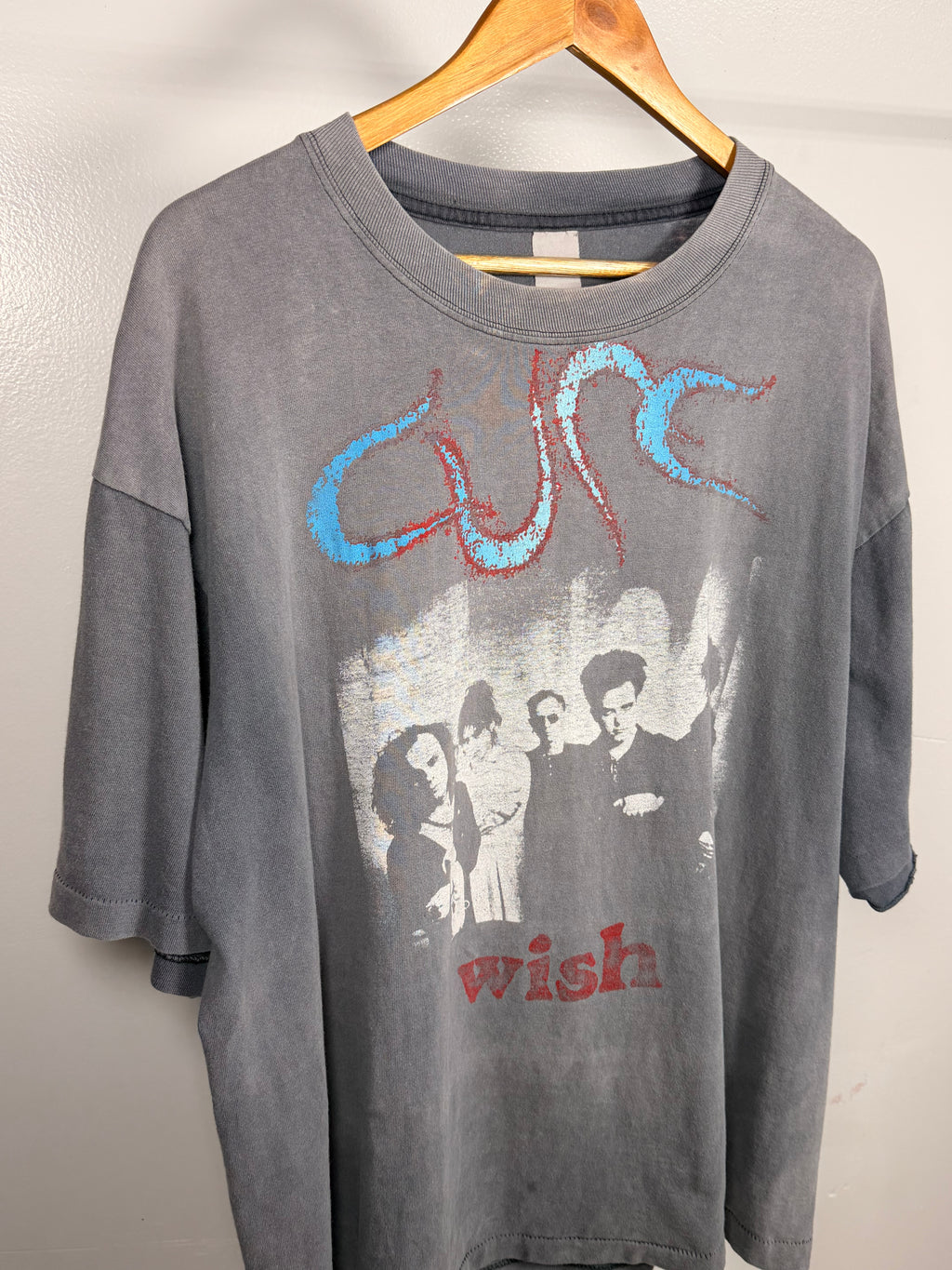 Vintage 90's The Cure Wish Tour Faded & Thrashed T-Shirt