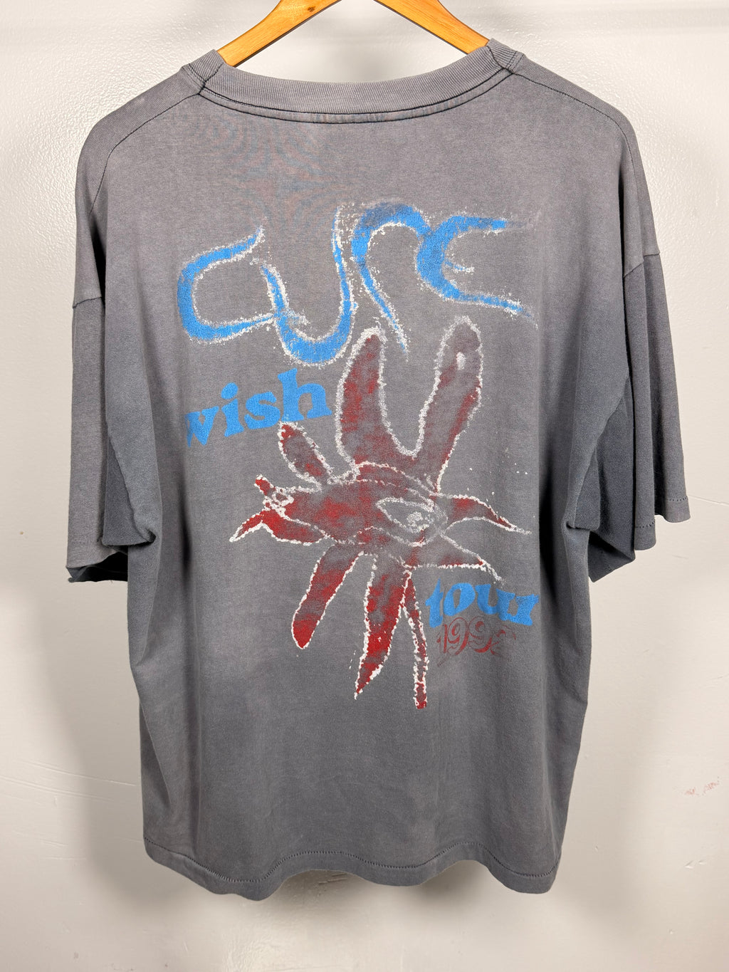 Vintage 90's The Cure Wish Tour Faded & Thrashed T-Shirt