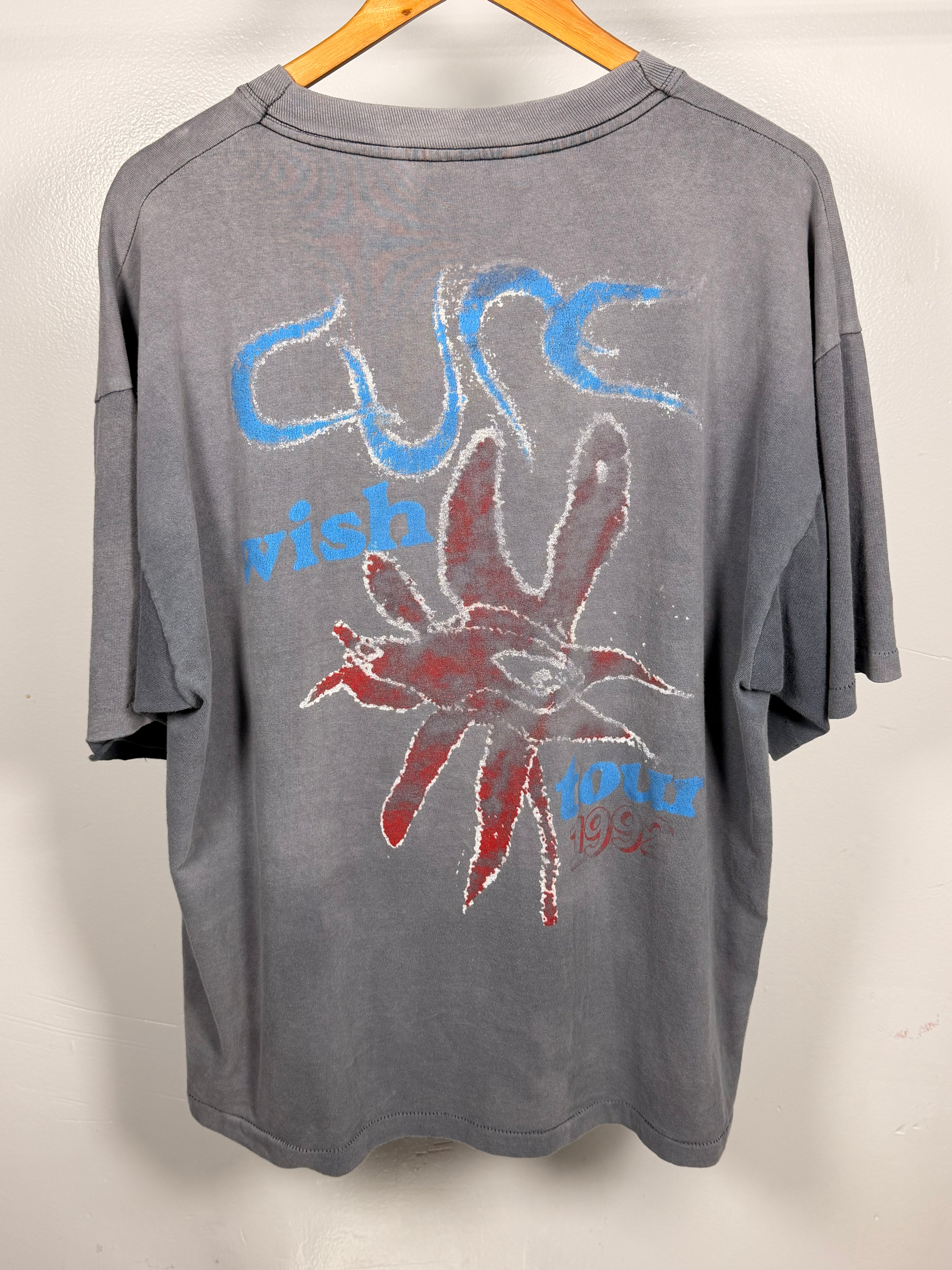 Vintage 90's The Cure Wish Tour Faded & Thrashed T-Shirt