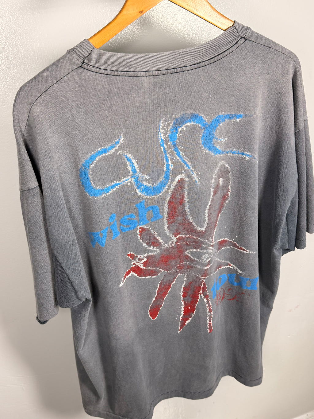 Vintage 90's The Cure Wish Tour Faded & Thrashed T-Shirt