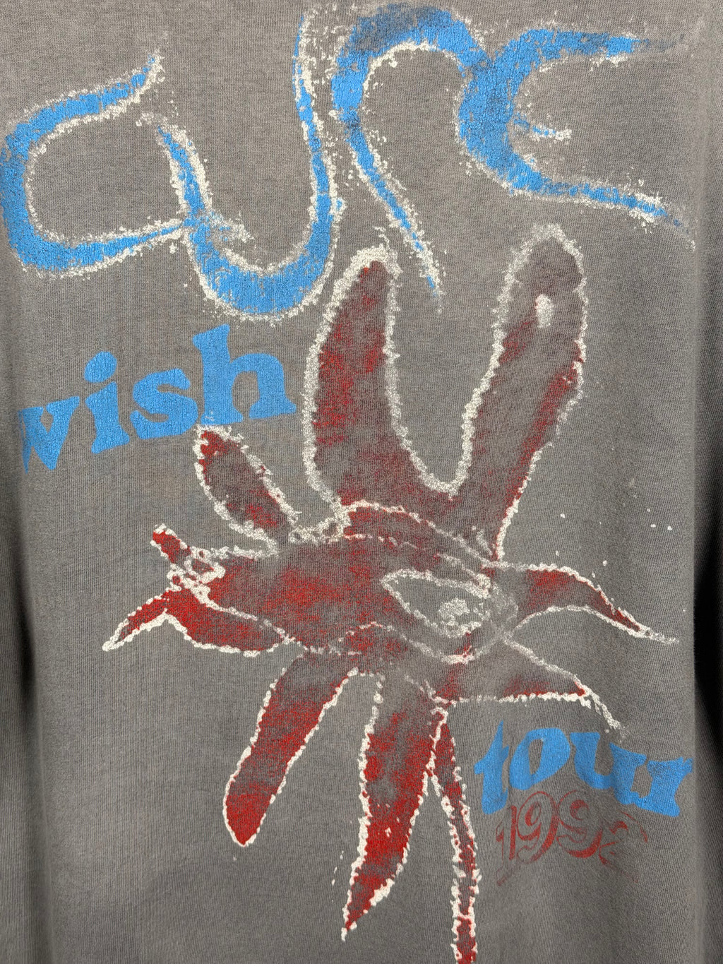 Vintage 90's The Cure Wish Tour Faded & Thrashed T-Shirt