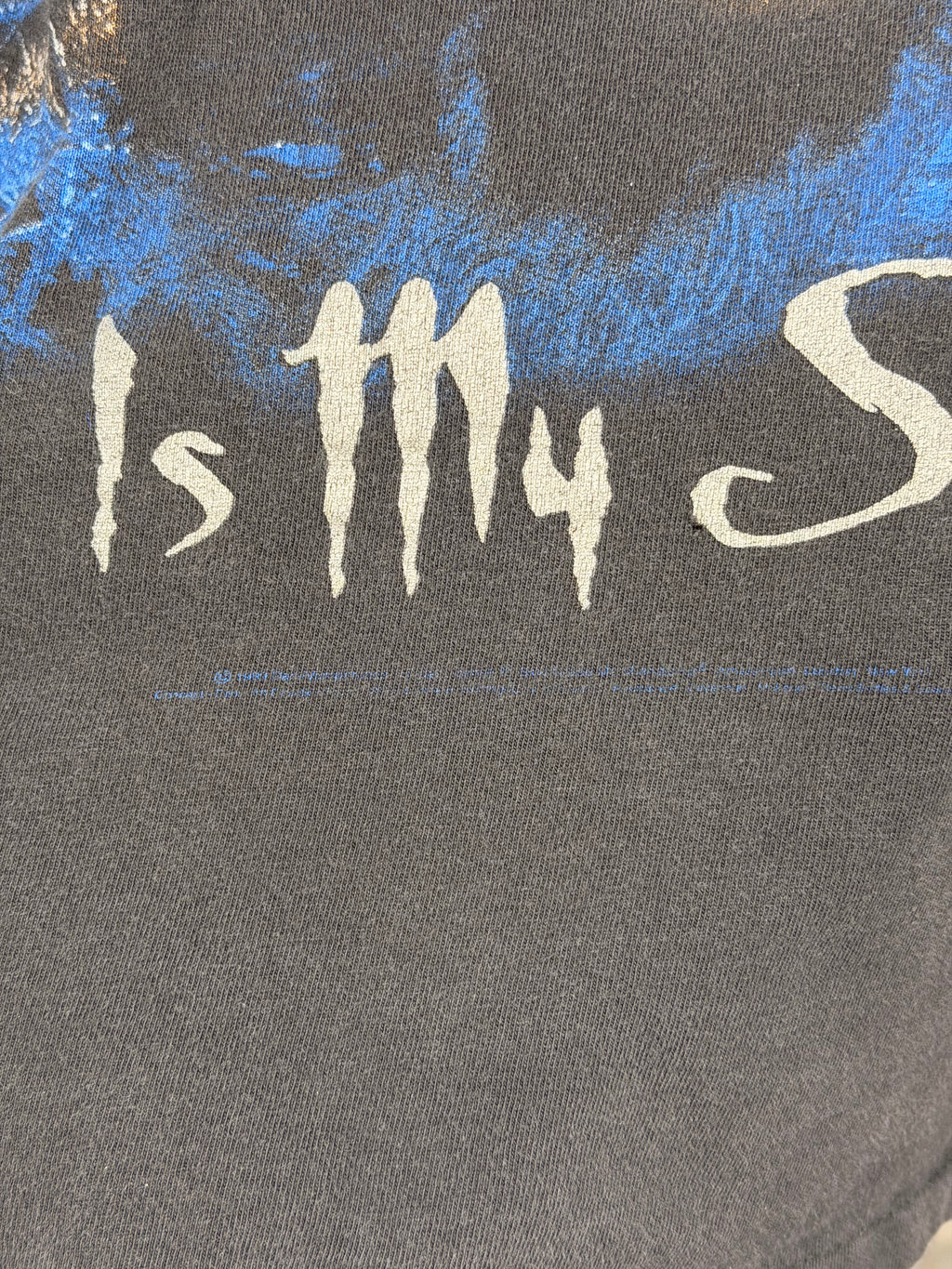 Vintage 90's Cradle Of Filth Life Is My Sacrifice Faded T-Shirt