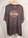 Vintage Harley Davidson Faded & Thrashed Shield T-Shirt