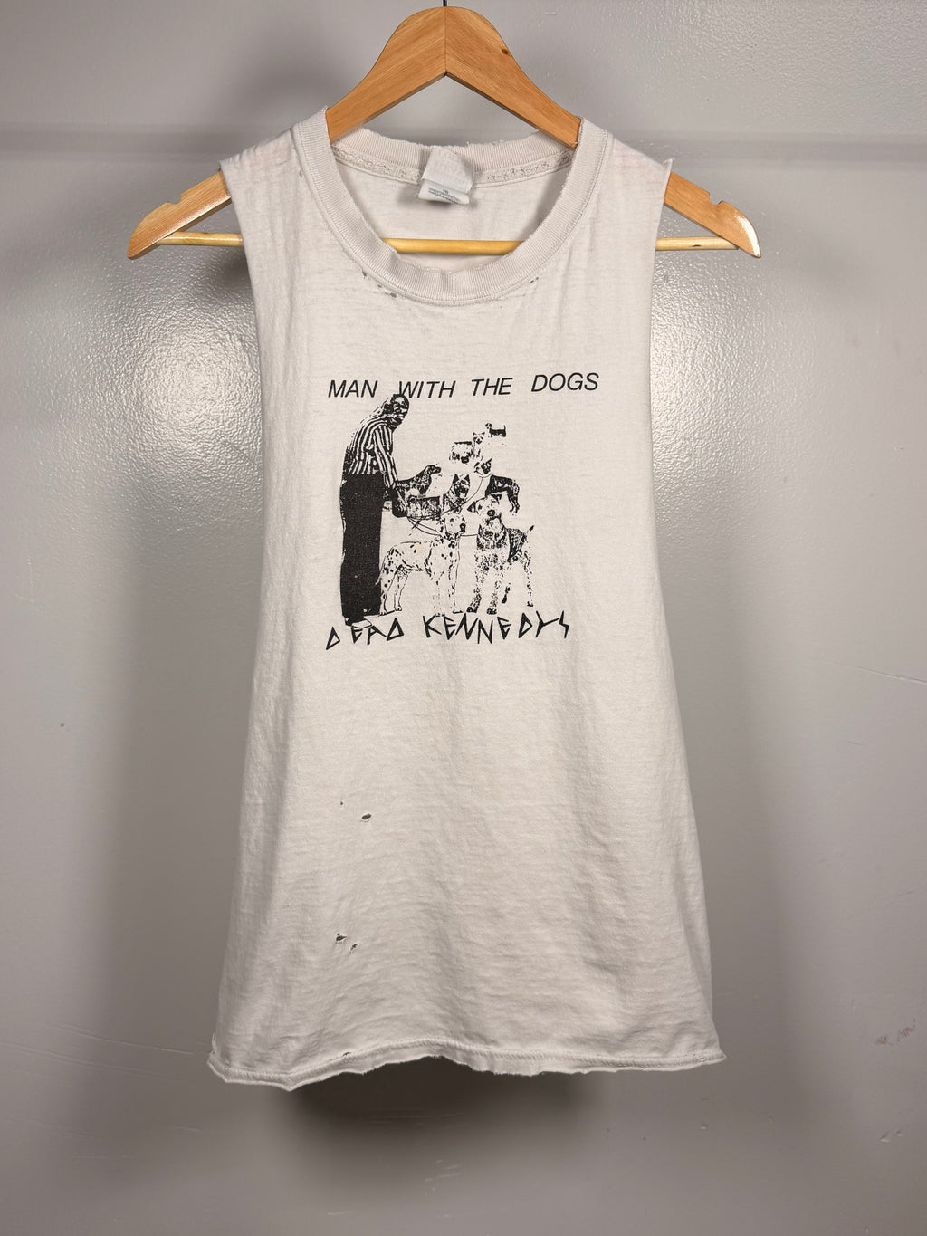 Vintage Dead Kennedys Man With The Dogs Thrashed Muscle Tank