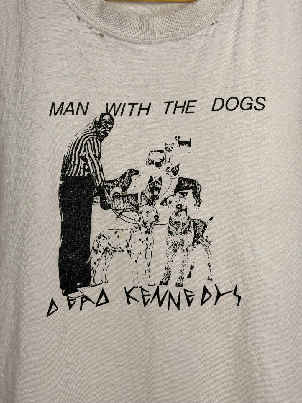 Vintage Dead Kennedys Man With The Dogs Thrashed Muscle Tank